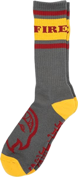 Classic '87 Bighead Crew Sock Char/Gold/DK.RED