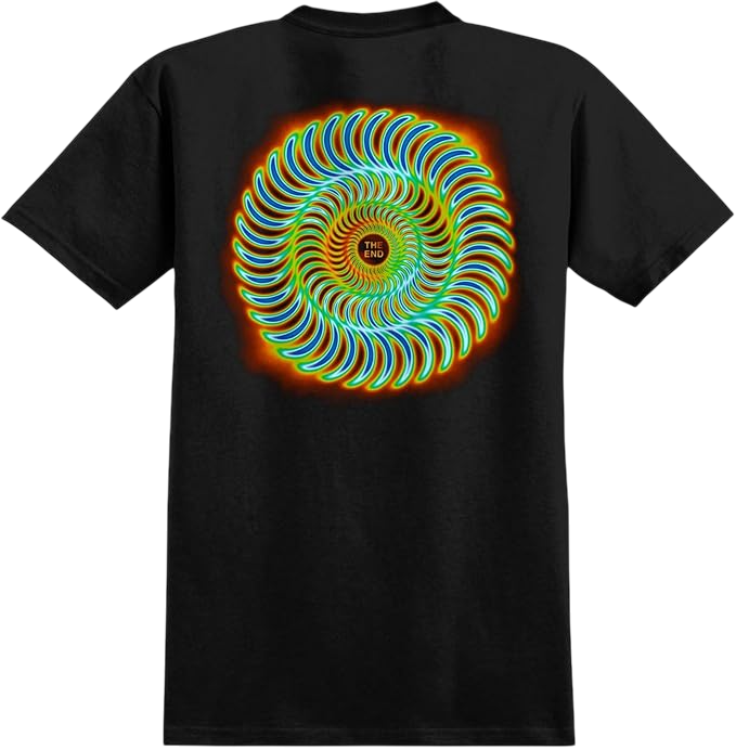Wheels Shirt Radioactive Classic Swirl Black