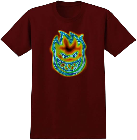 Spitfire Wheels Shirt Radioactive Bighead Burgundy