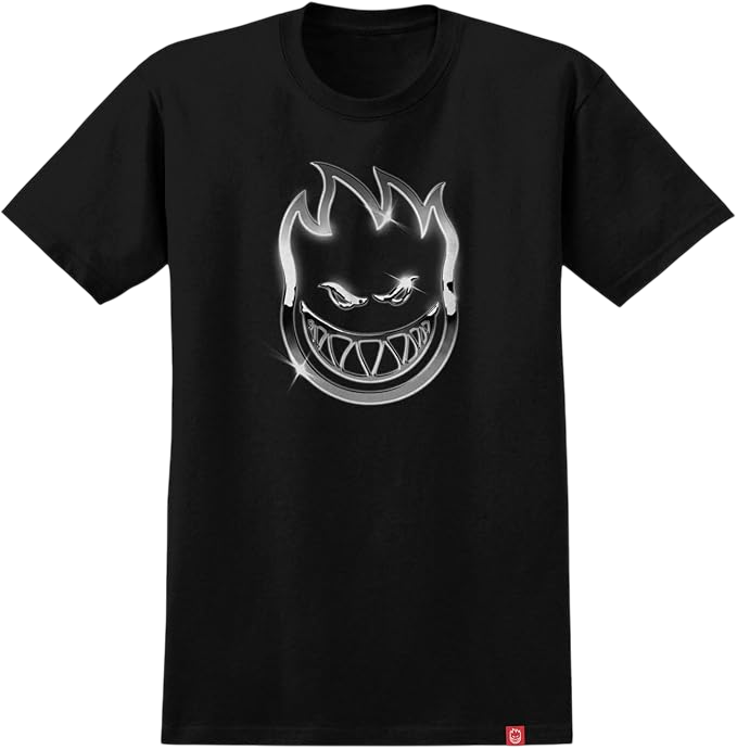 Wheels Shirt Chrome Bighead Black by Spitfire