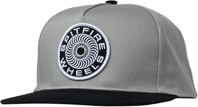 Wheels Hat Classic 87 Swirl Patch Snapback Grey/Black Grey