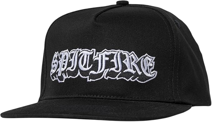 Wheels Hat Old E Drop Snapback Black/White